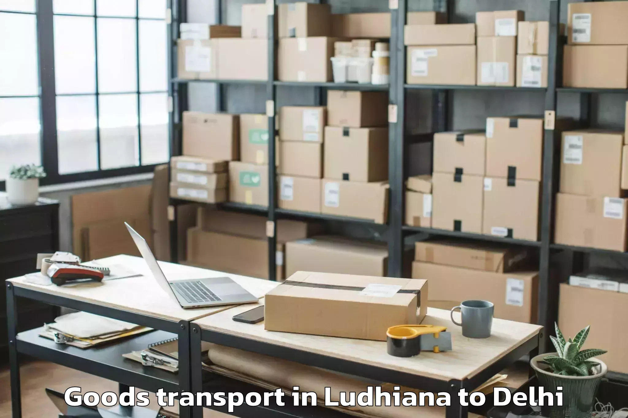 Ludhiana to Unity One Janakpuri Mall Goods Transport Booking